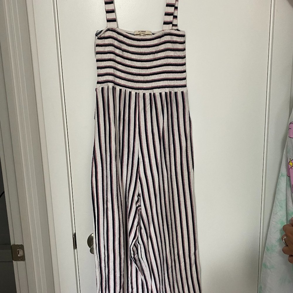 Pull & Bear Striped Jumpsuit
